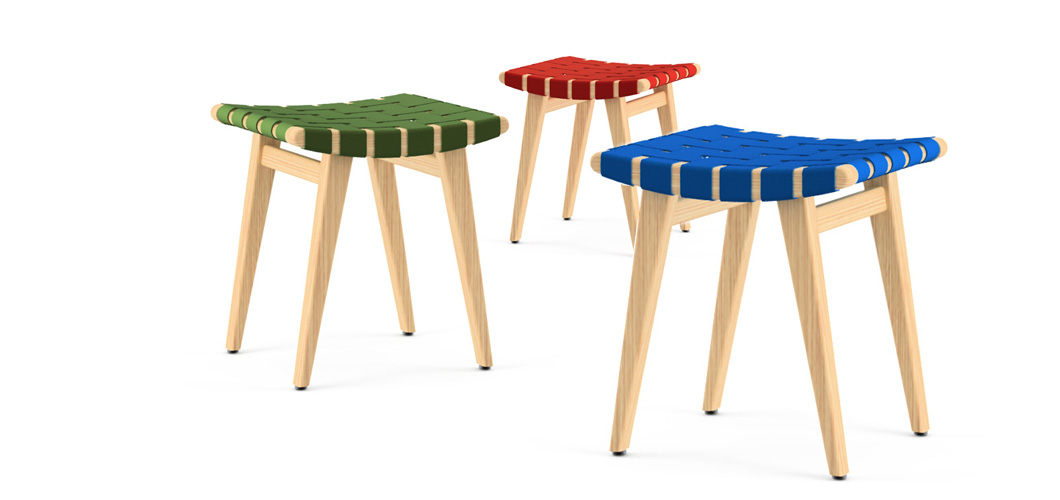 Knoll Risom Childs Stool by Jens Risom